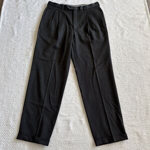 Fenzia 100% Wool Dress Pants Men's 36x37.5 Grey